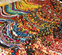 Colorful Necklaces in Otavalo Market